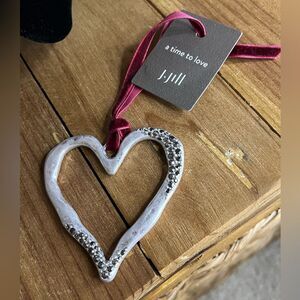 NWT J.Jill Pavé Heart Pendant/ Ornament